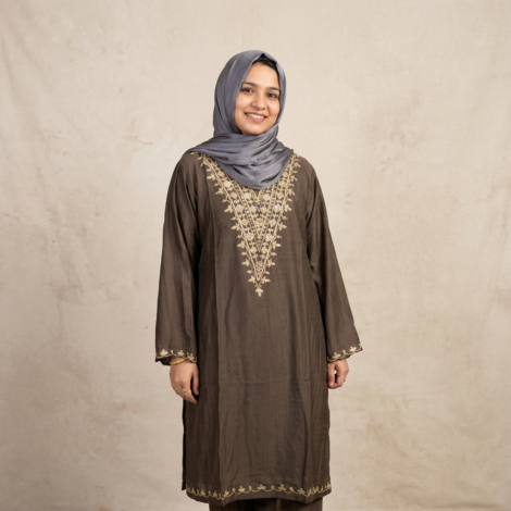 145. Switch Mirror Cotton Stitched 02 Pcs, Deep Olive